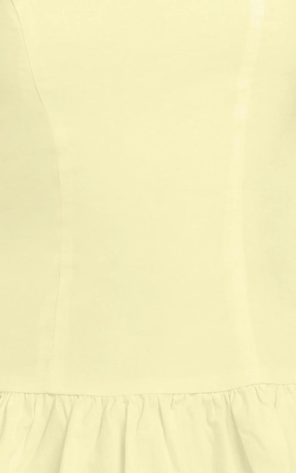 Izira Mini Dress - Boat Neck Drop Waist Shift Dress in Butter Yellow