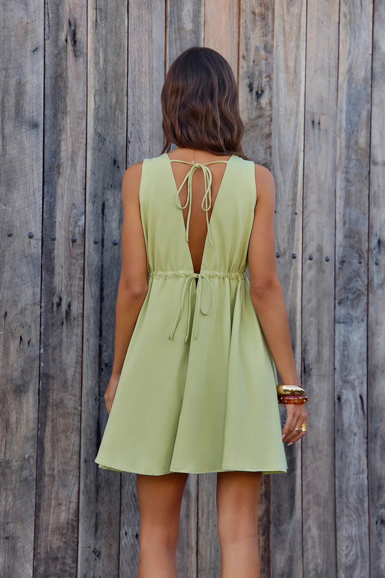 Spritz Of The Sun Mini Dress Sage