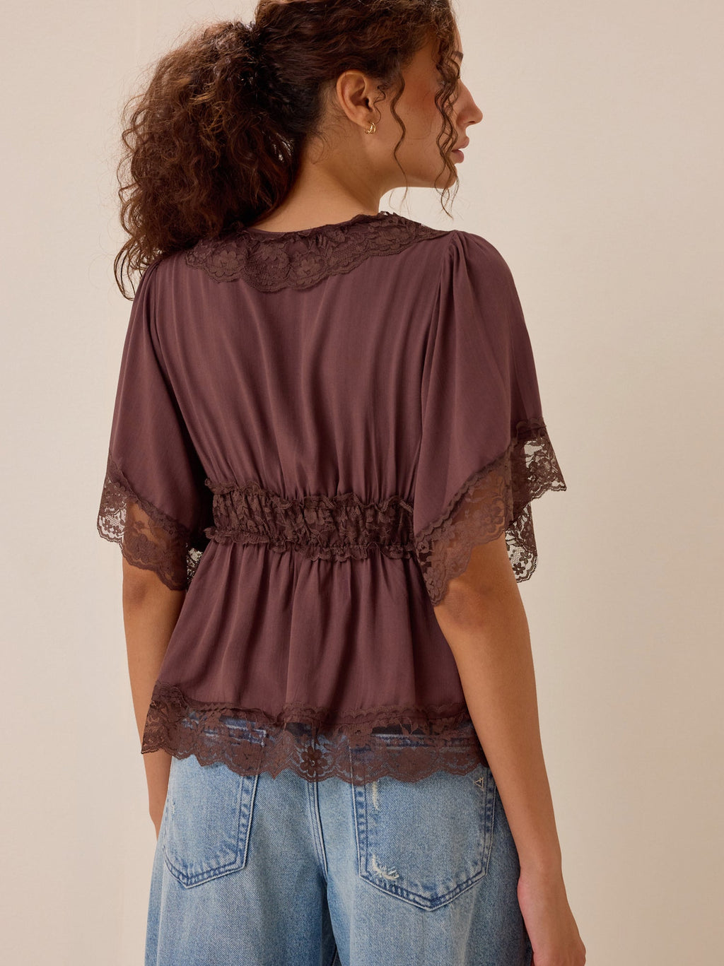 Evanelle Lace Babydoll Top