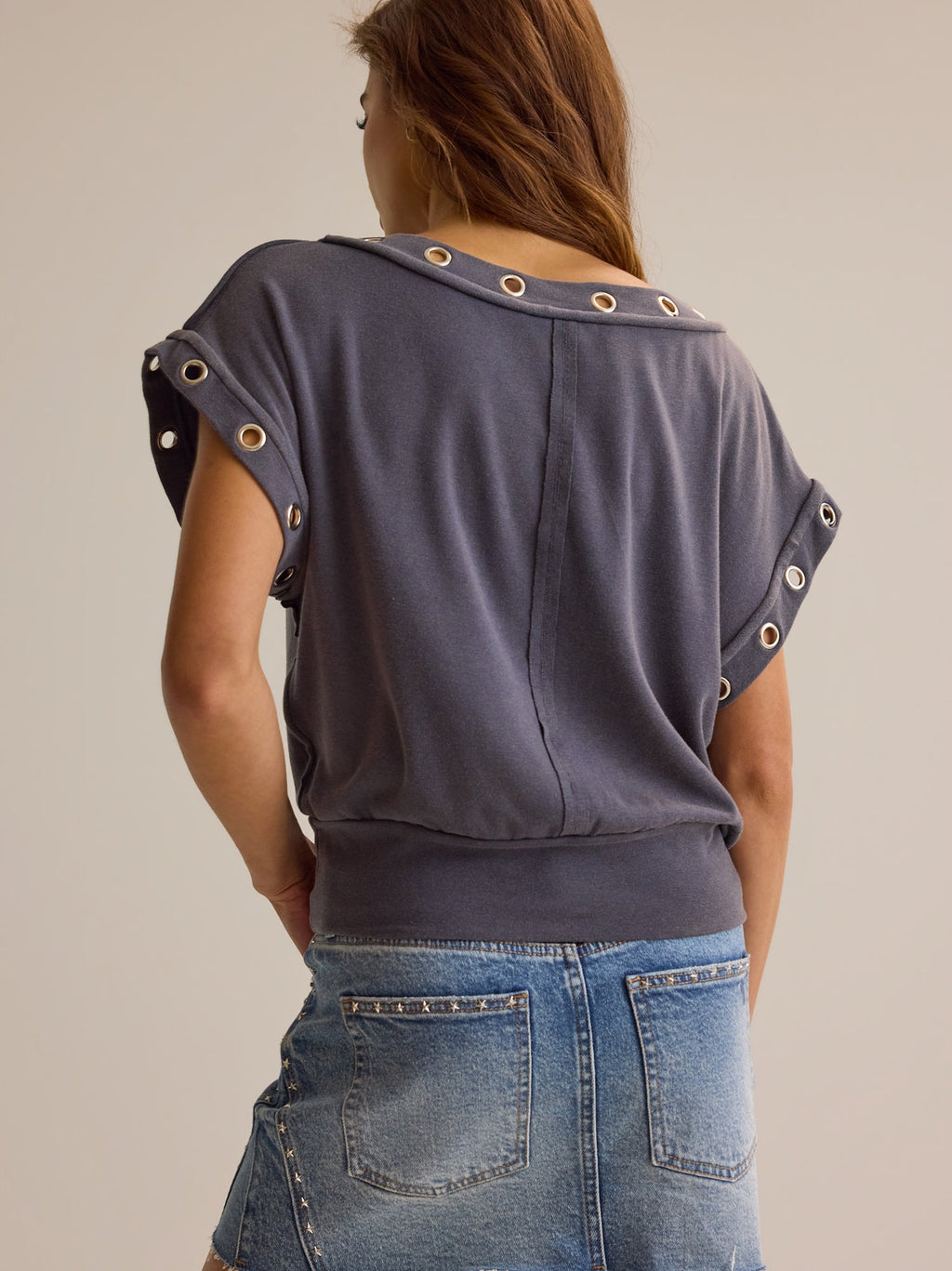 Jovie Boatneck Grommet Top