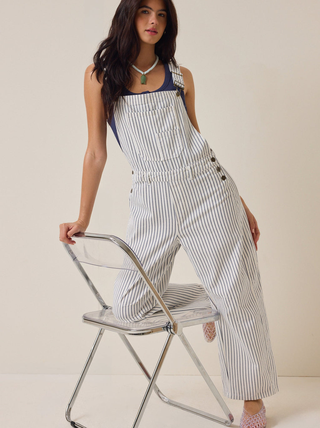 Marlie Stripe Overalls
