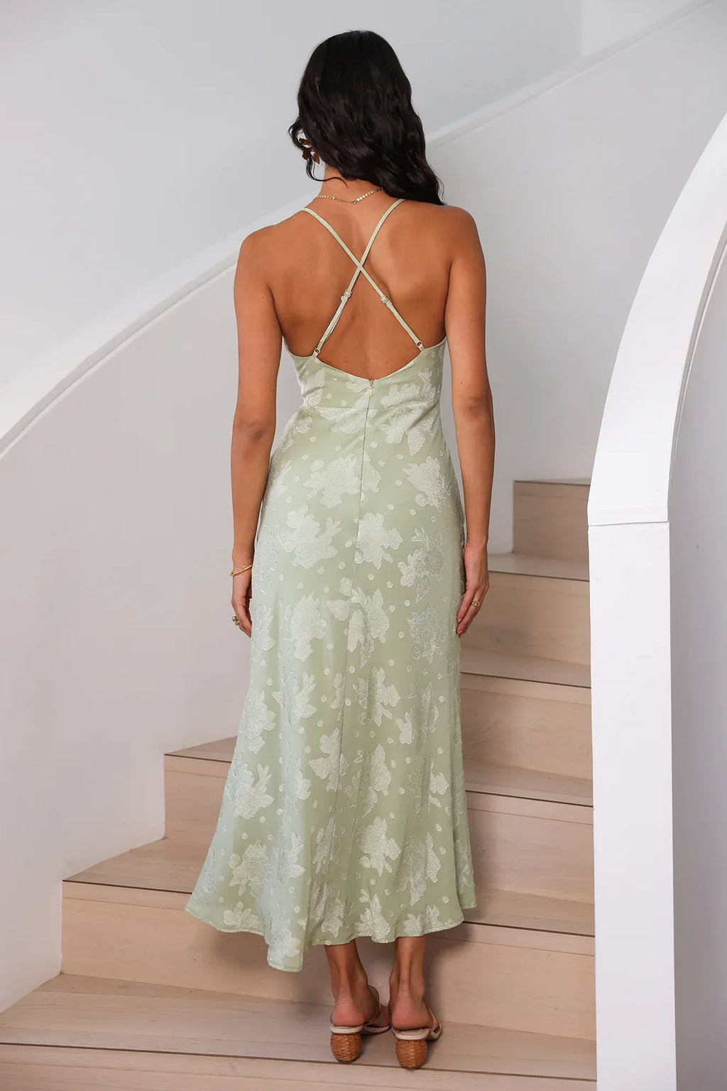Expectations Maxi Dress Green