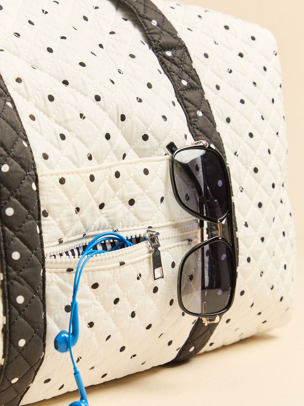 Jet Set Polka Dot Duffel Bag