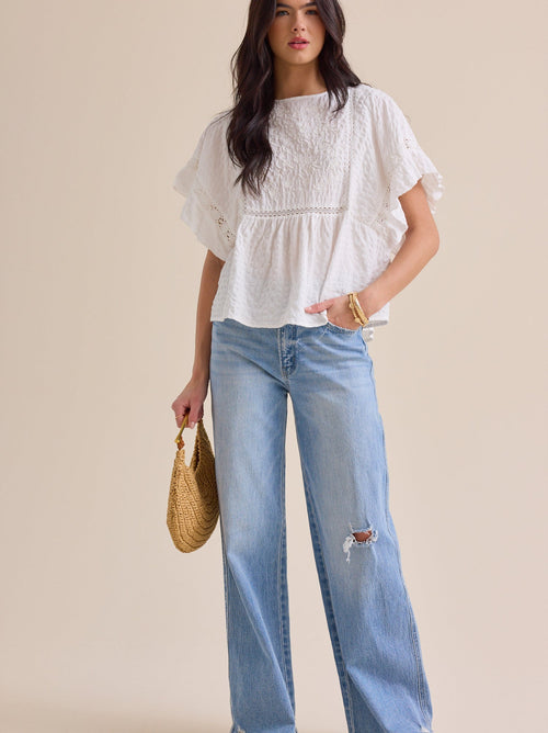 Amberlyn Embroidered Top