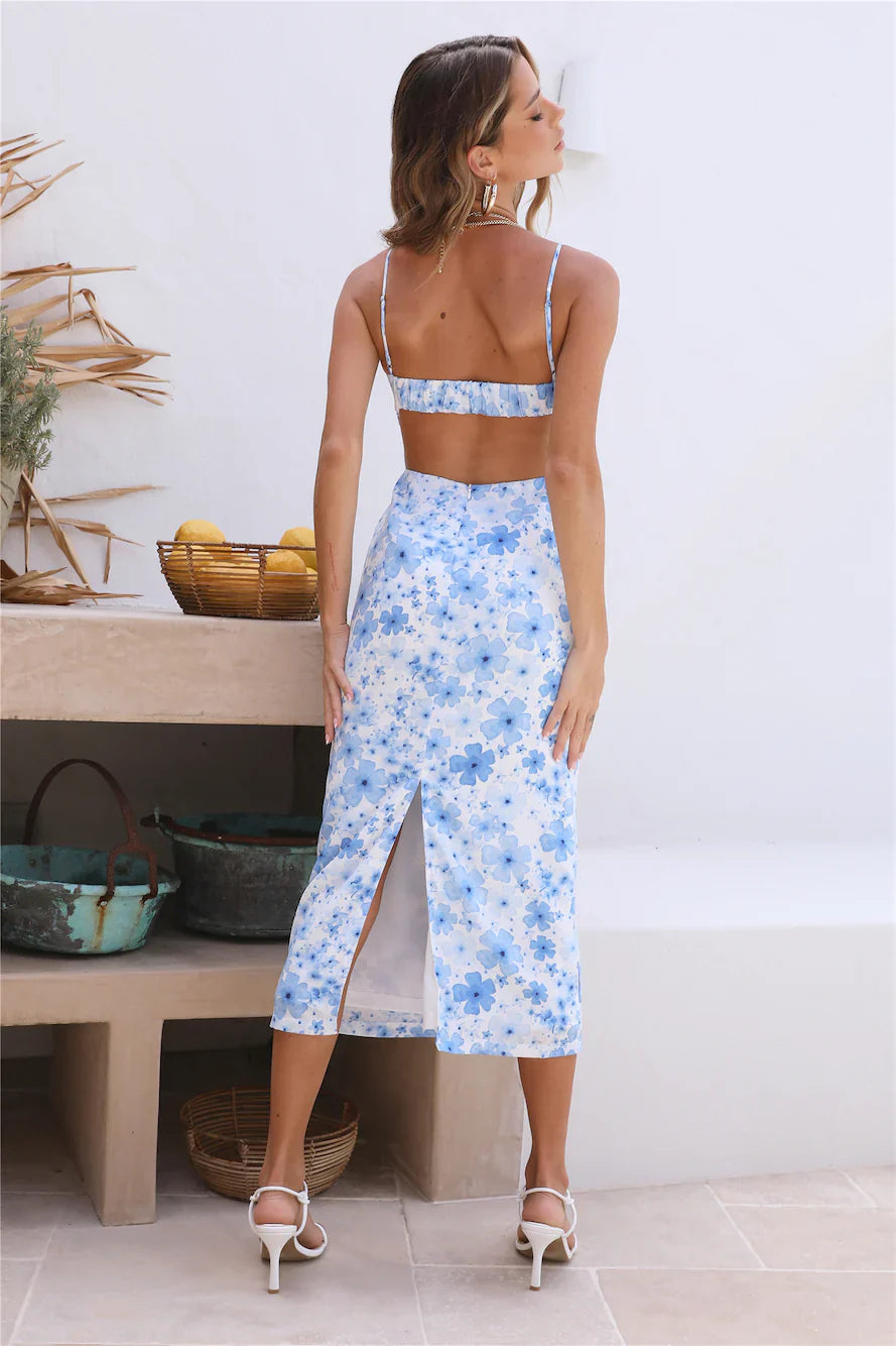 Lagoon Maxi Dress Blue