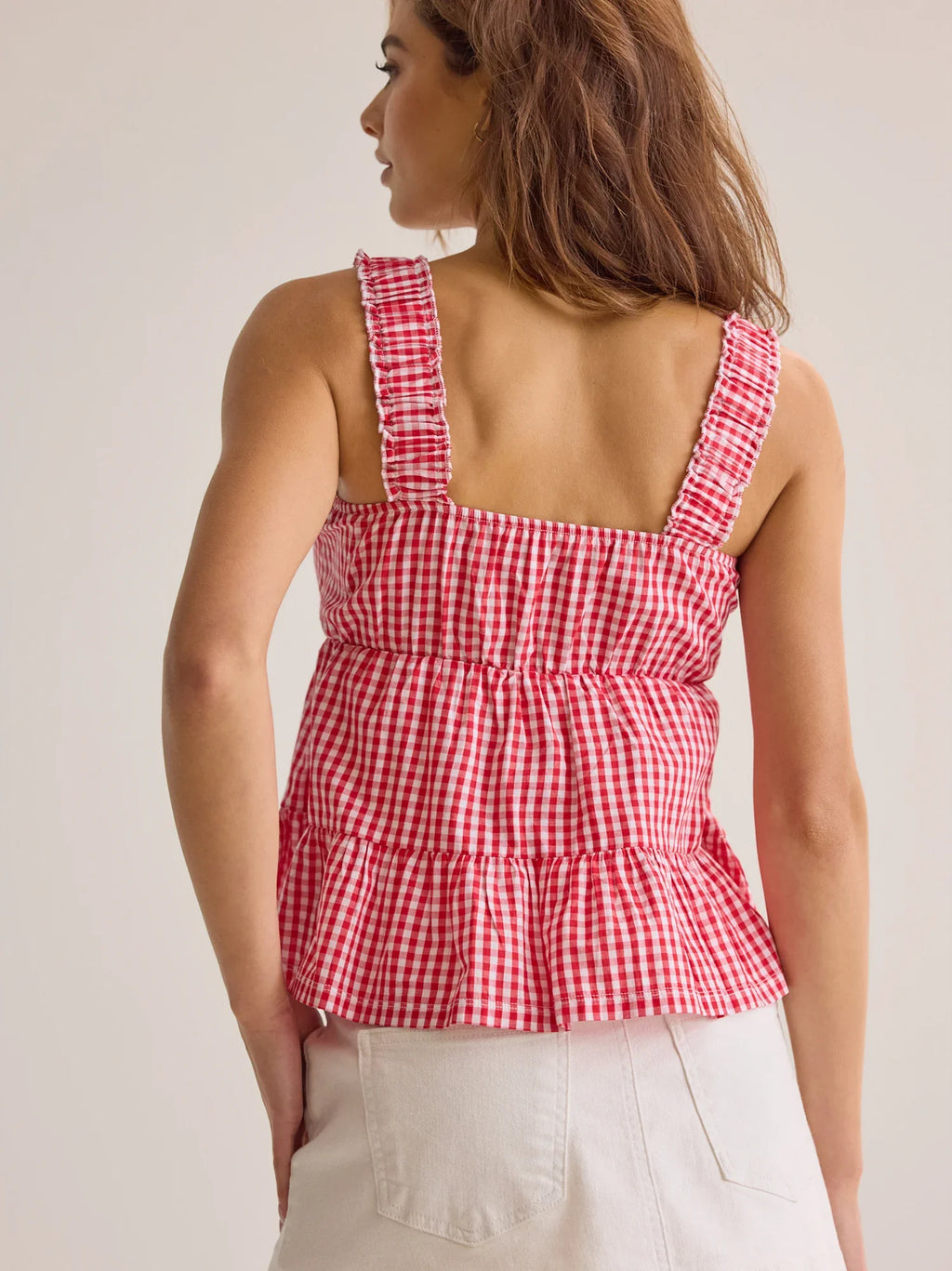 Kelly Gingham Babydoll Tank