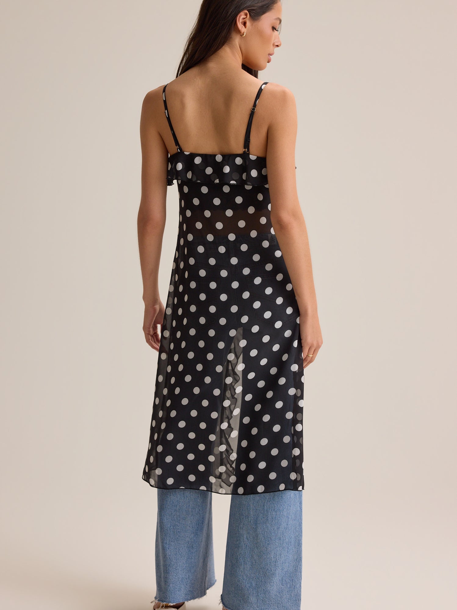 Cosette Tie Front Dot Kimono