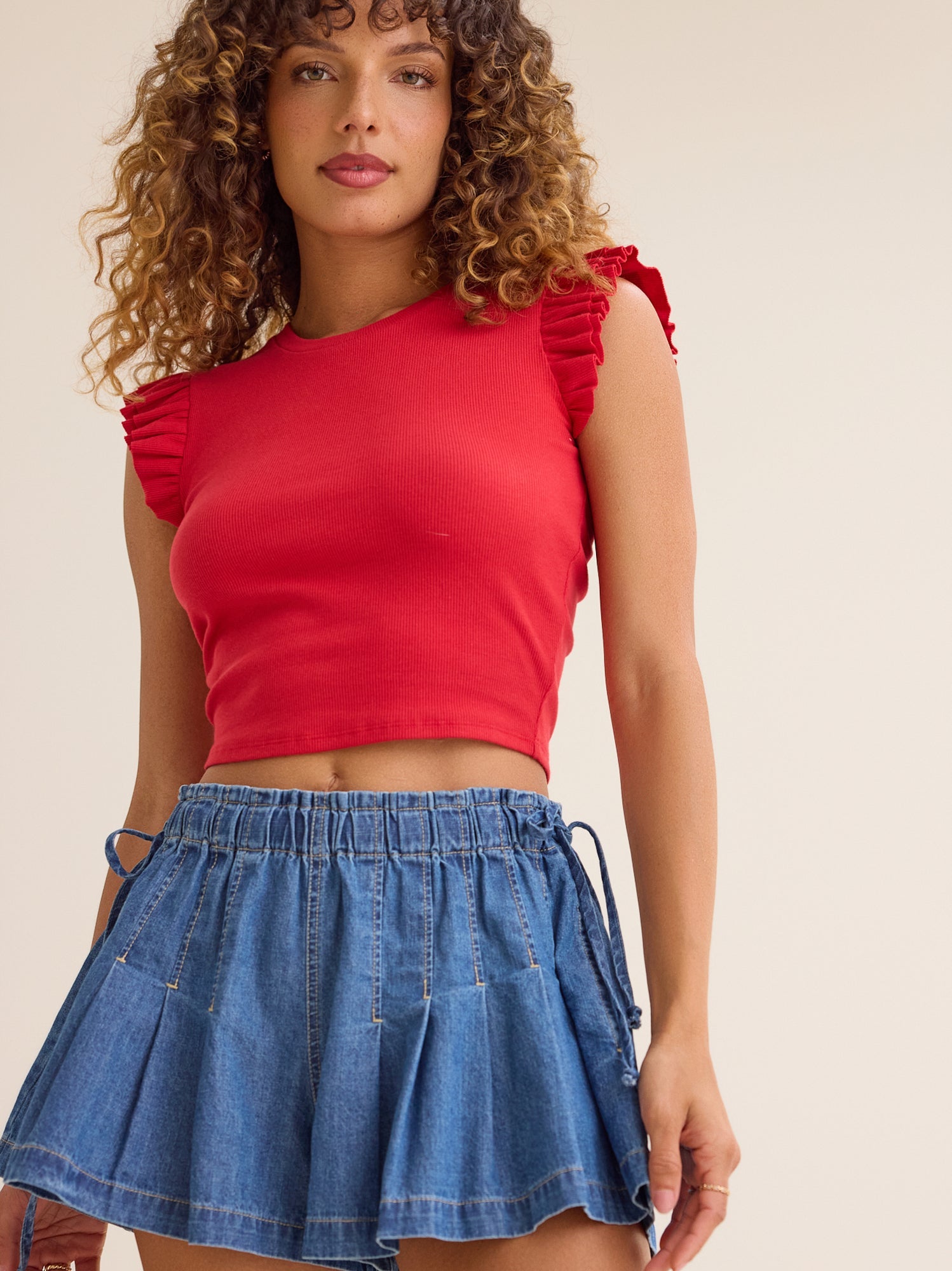 Alina Flutter Sleeve Top