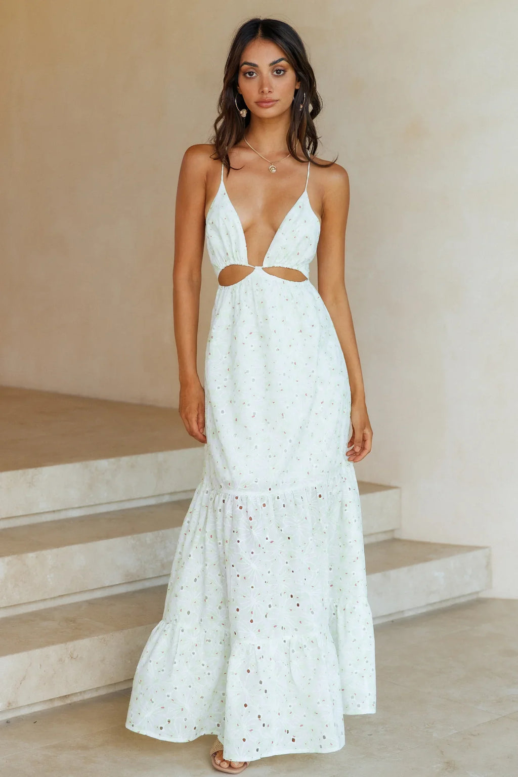 HELLO MOLLY Trust My Words Maxi Dress Green