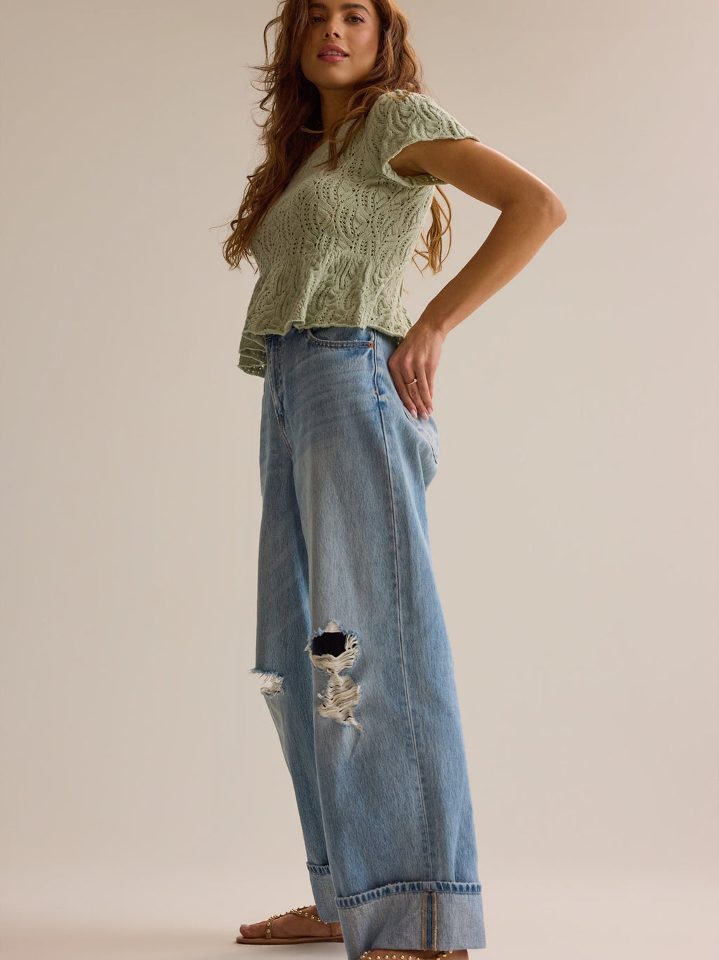 Lexie Pointelle Top