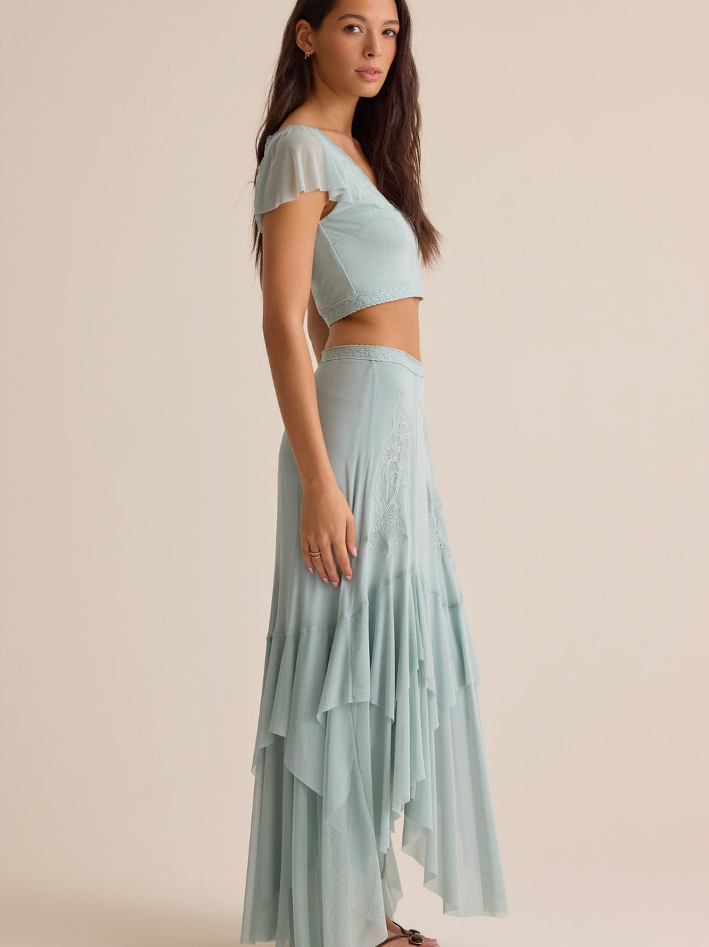 Carlin Embroidered Top