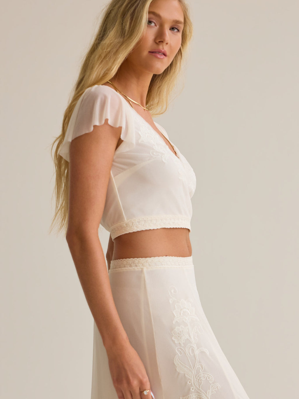 Carlin Embroidered Top