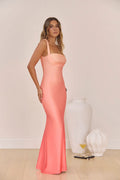 Spring In The Clouds Maxi Dress Peach Ombre