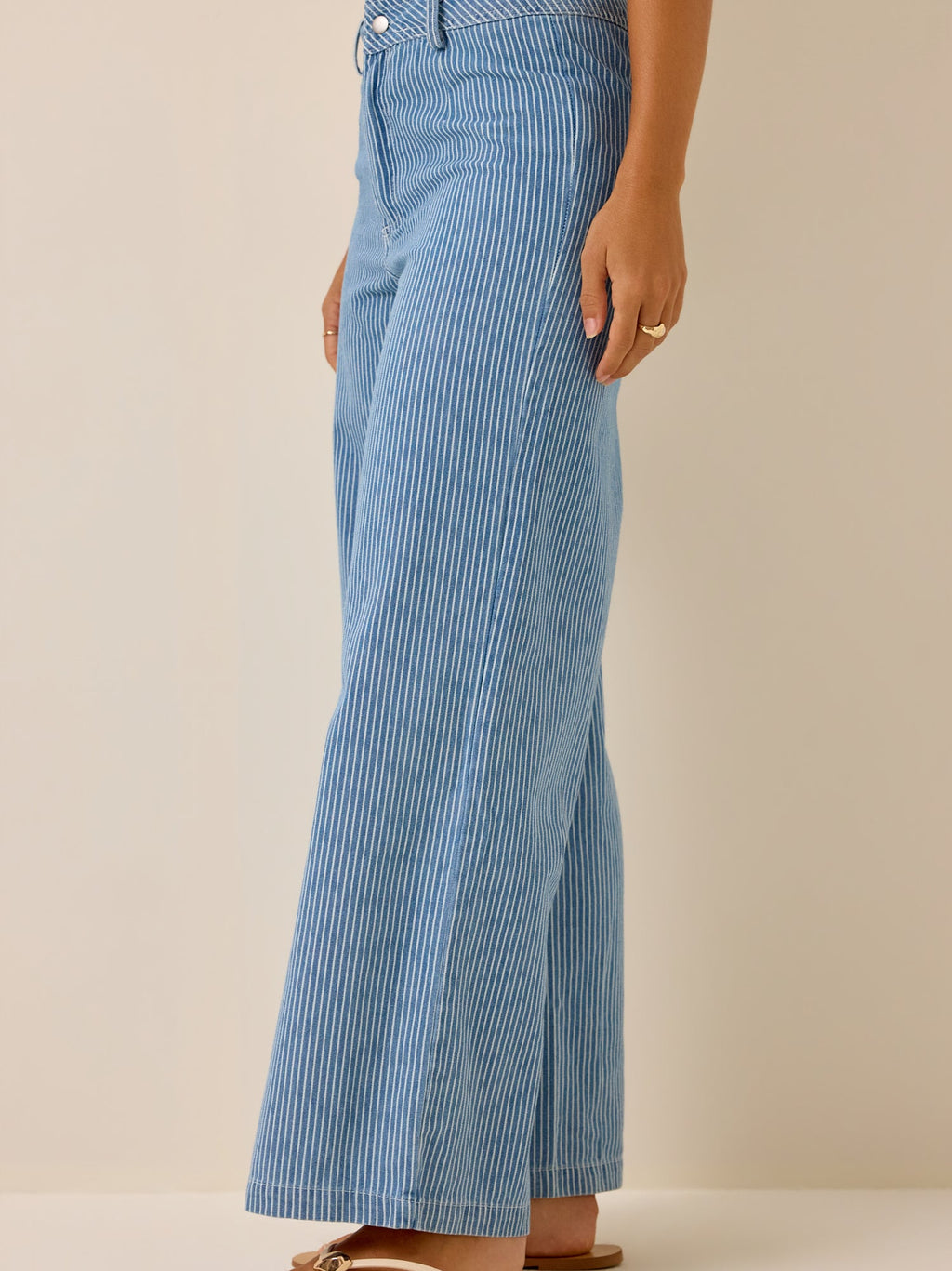 Ella Striped Wide Leg Jean