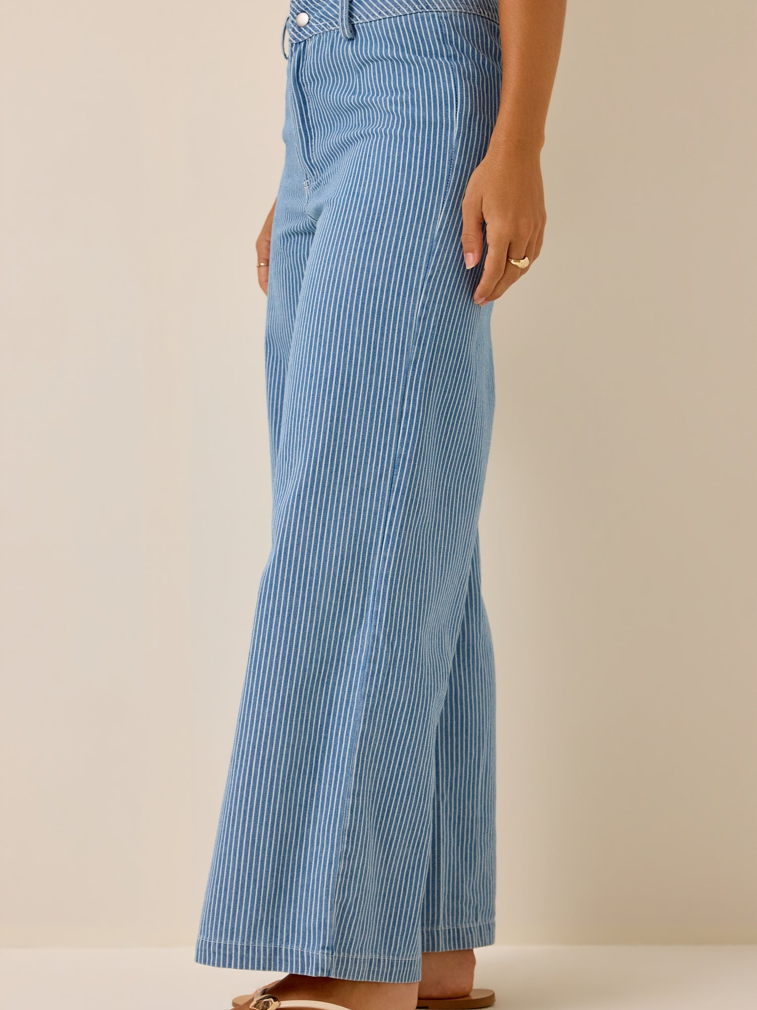 Ella Striped Wide Leg Jean