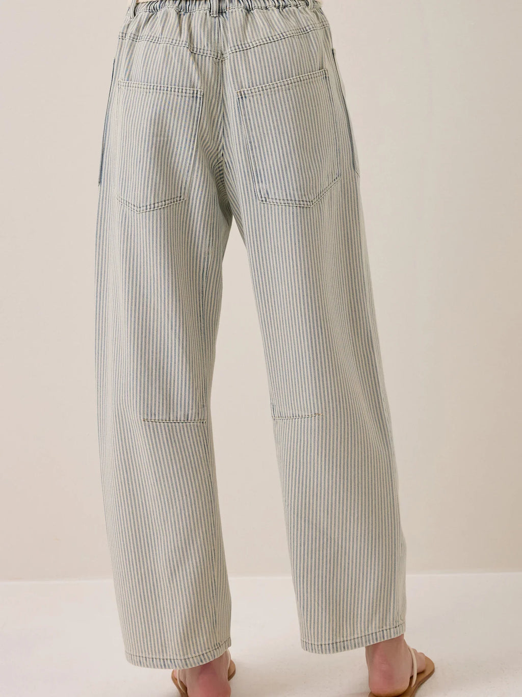 Laine Striped Barrel Jeans