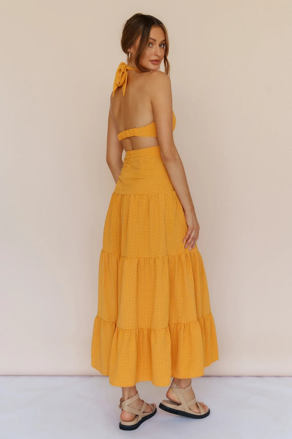 Morning Dew Maxi Dress Orange