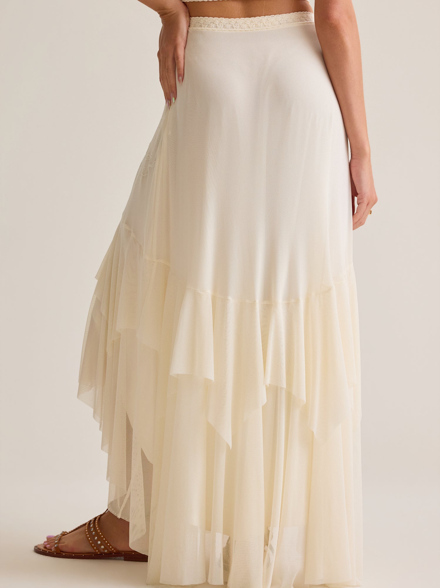 Carlin Ruffle Maxi Skirt