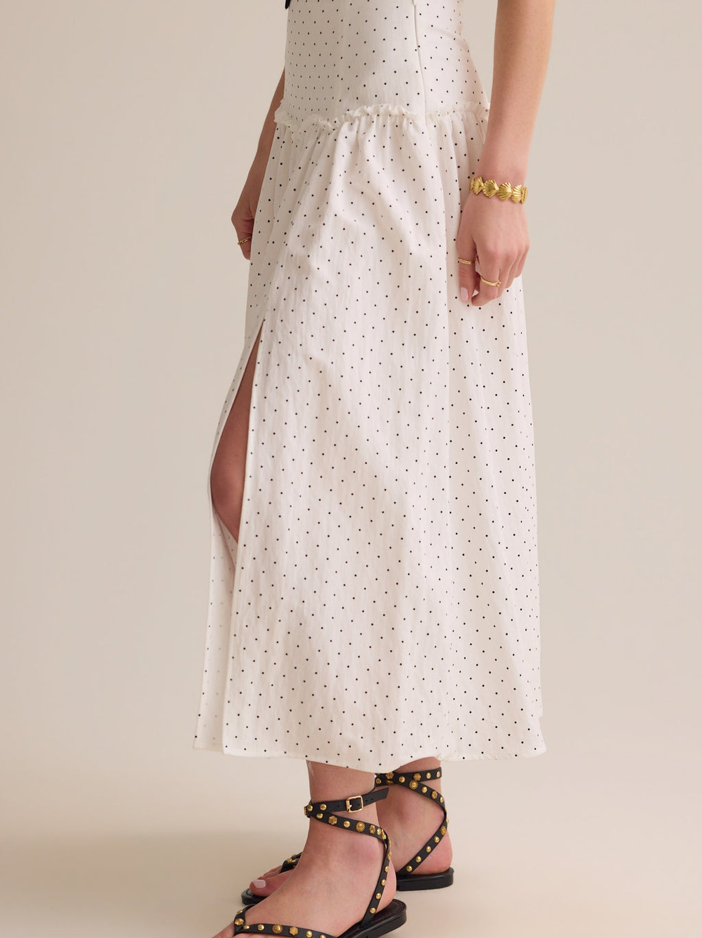 Frances Polka Dot Midi Skirt