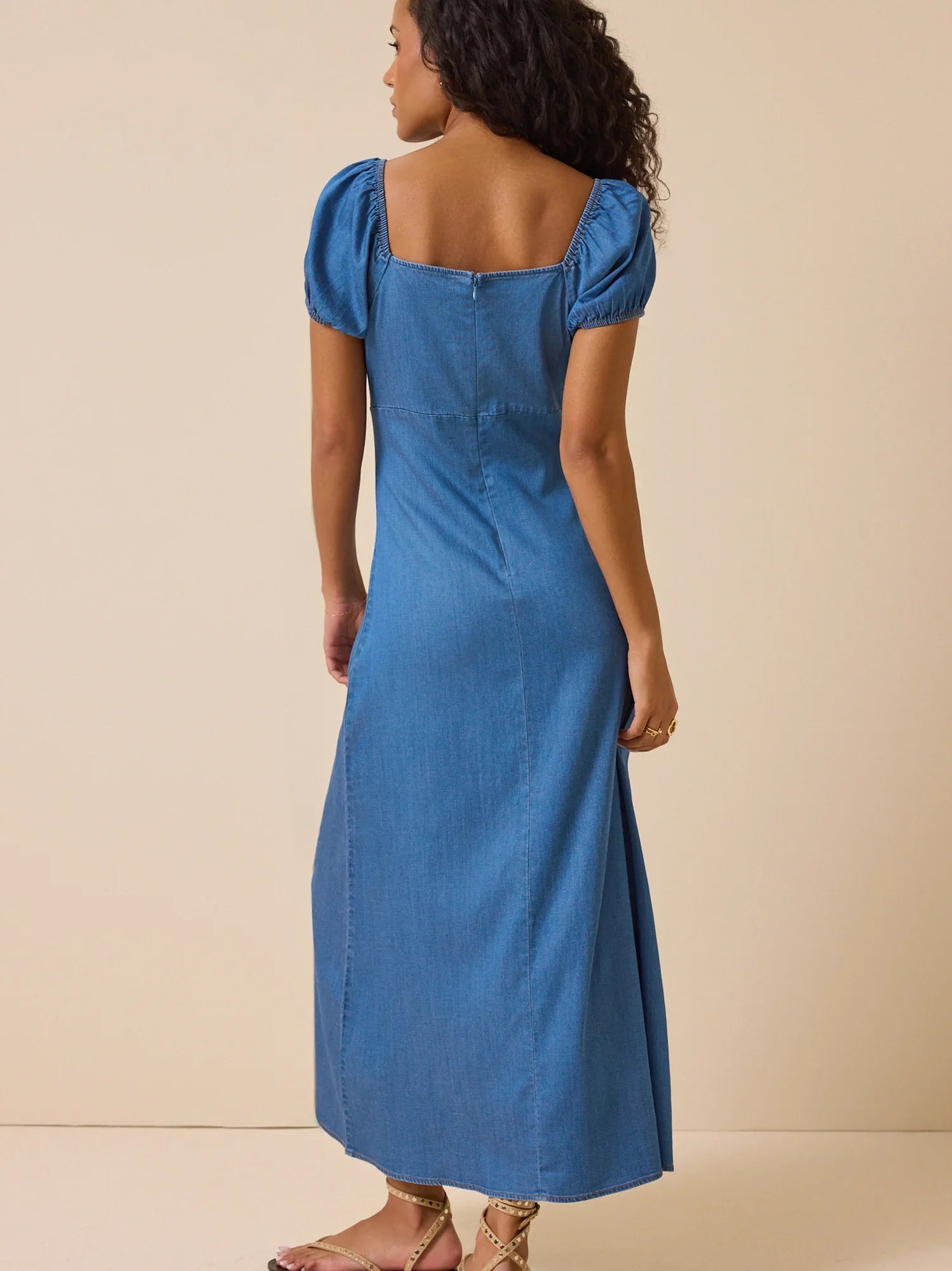 Hattie Denim Maxi Dress