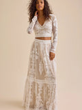 Arissa Floral Embroidered Maxi Skirt