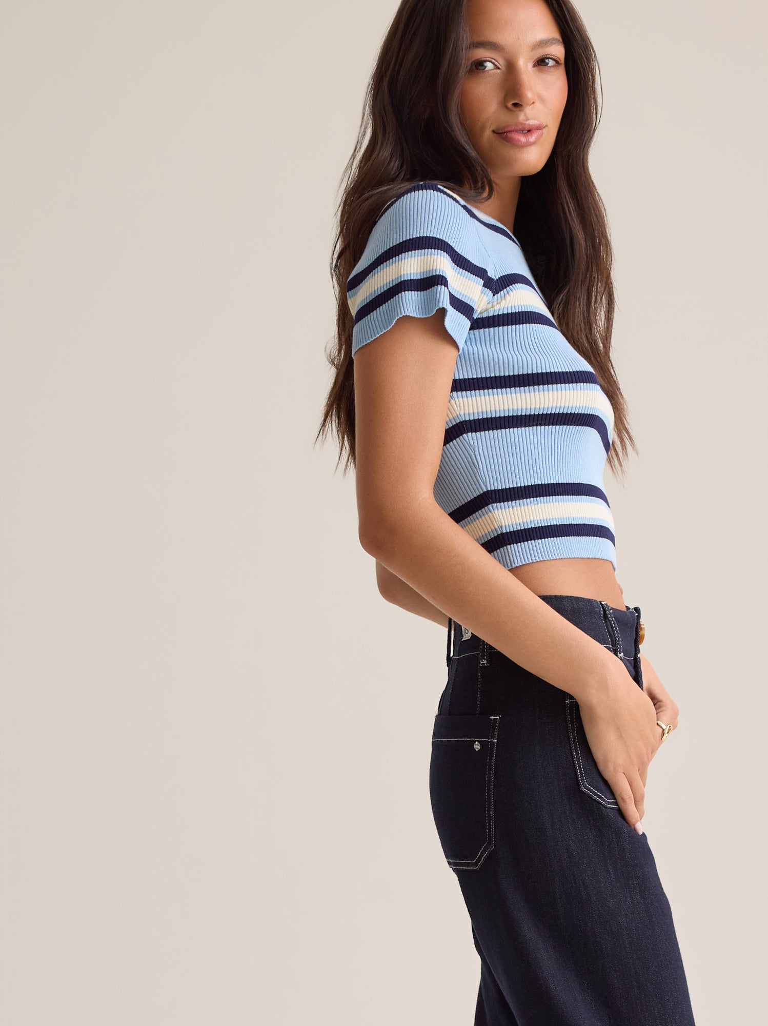 Tate Stripe Sweater Top