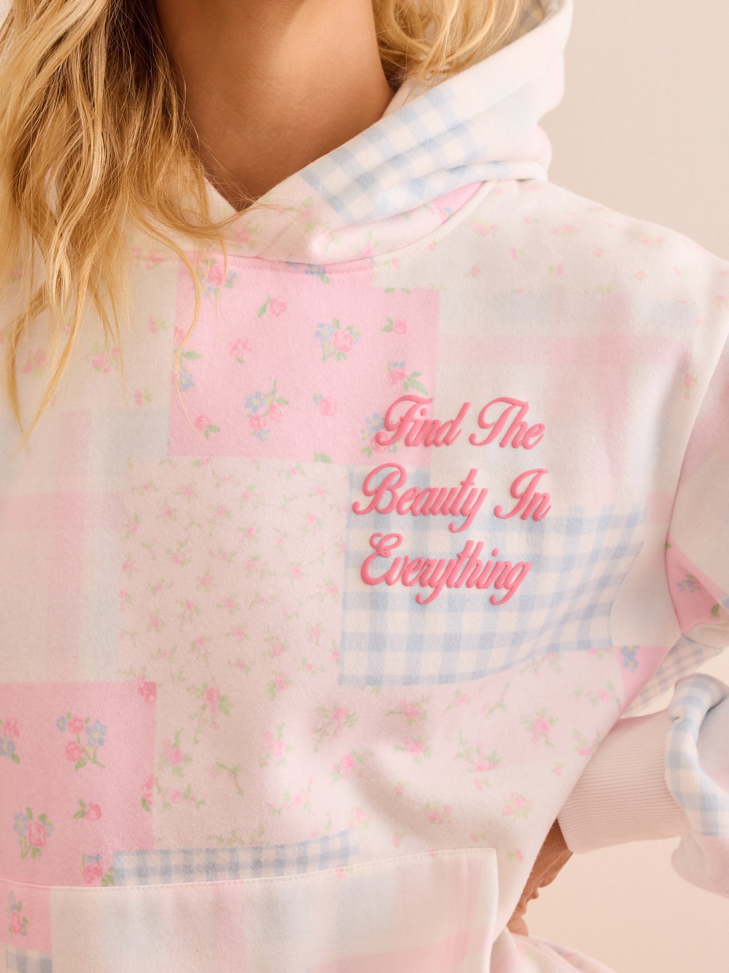 Find The Beauty Patchwork Hoodie