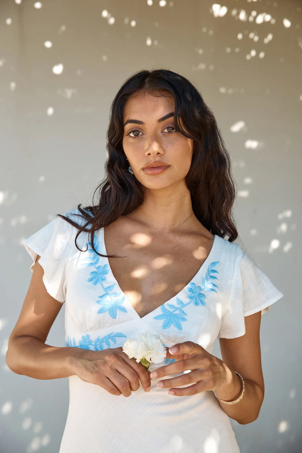 Sweetest Dreams Linen Maxi Dress White