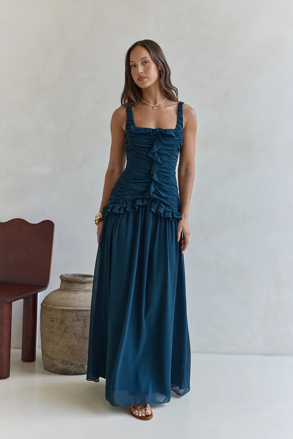 Shoreline Luxe Maxi Dress Green