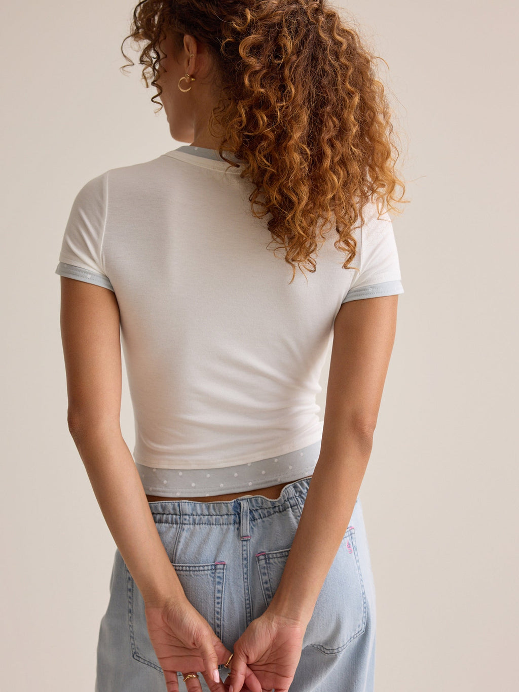 Olivia Double Layer Dot Tee