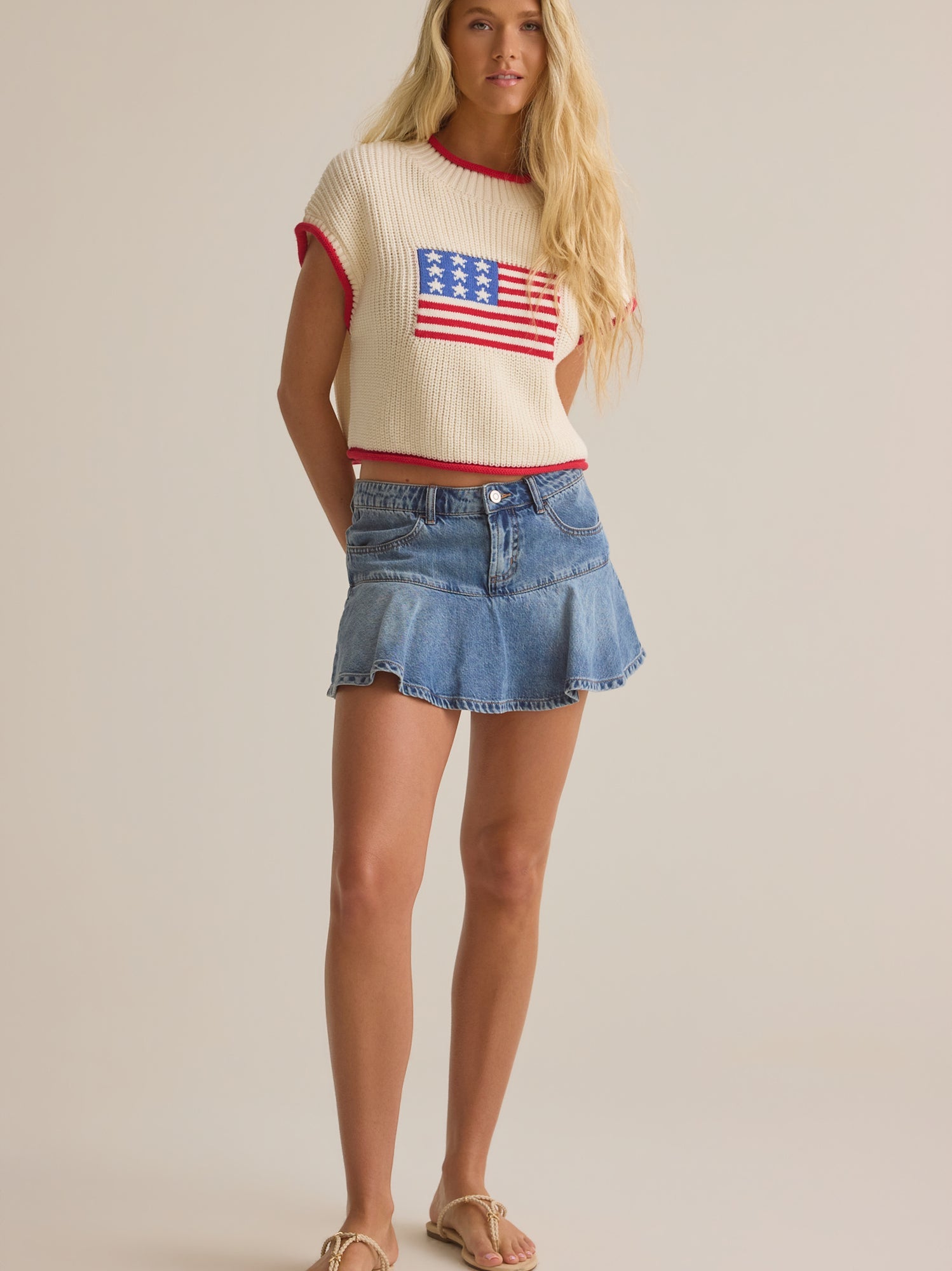 Megan Flag Sweater
