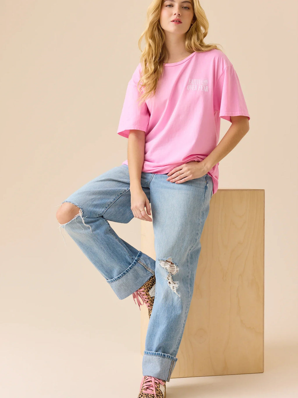 Faith Over Fear Beach Tee