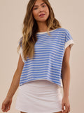 In Motion Stripe Circle Back Tee