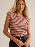 Mabel Striped Short Sleeve Top