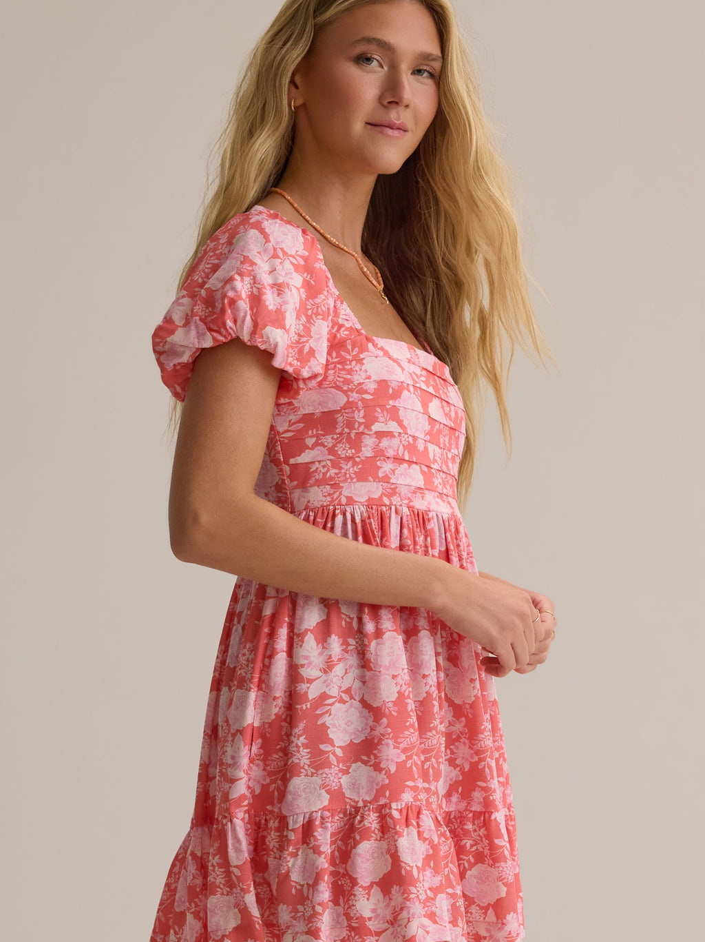 Collie Puff Sleeve Mini Dress