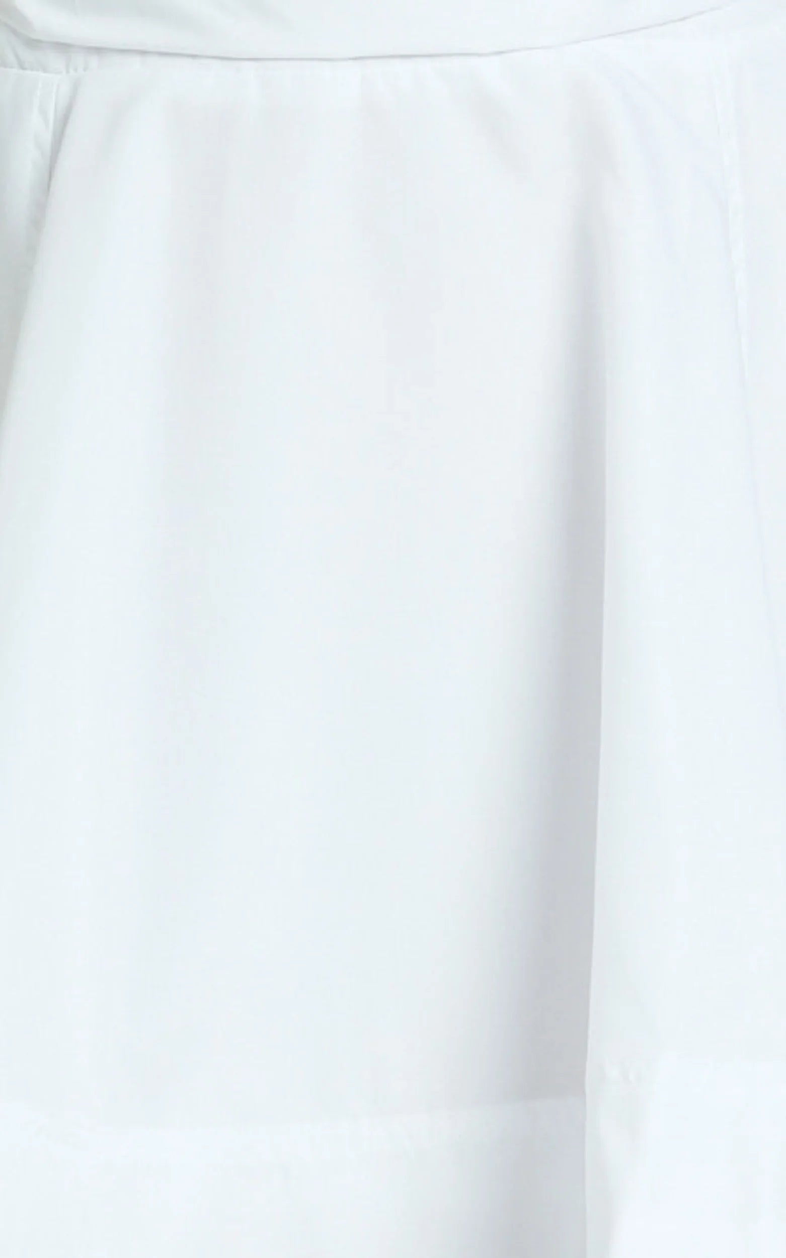 Kristy Mini Dress - V Neck Tie Bust A Line Dress in White