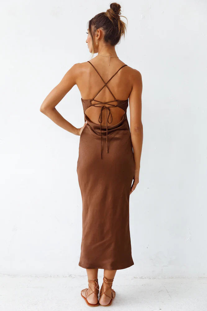 Sanctuary Maxi Dress Brown