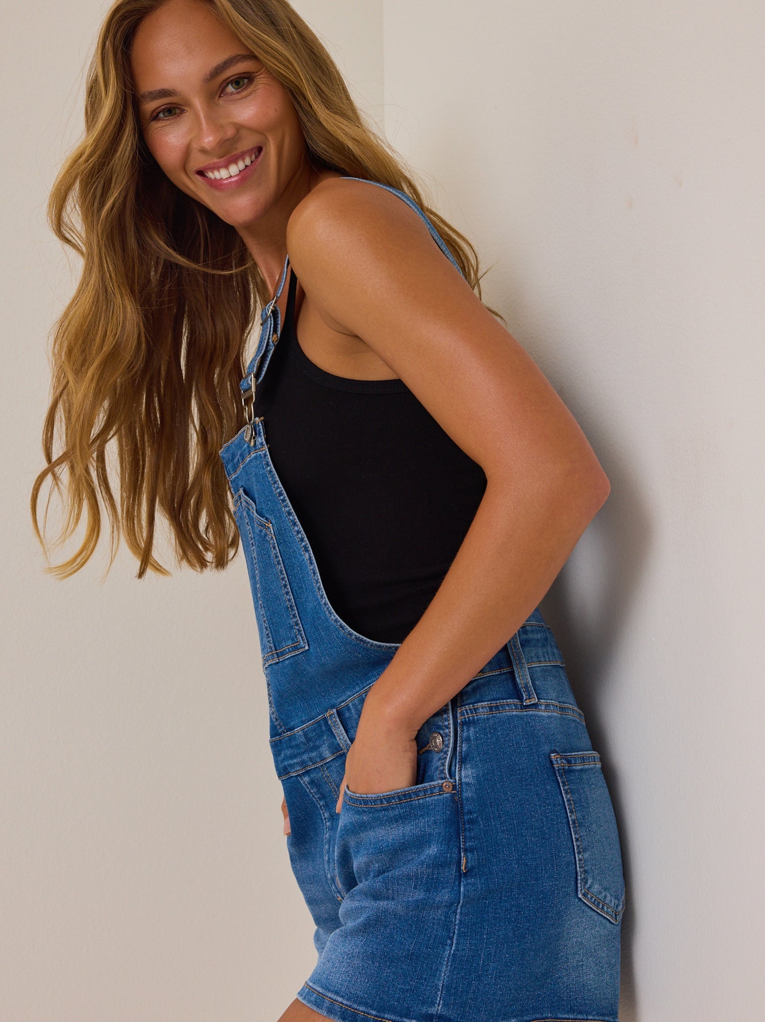 Lenny Denim Shortalls
