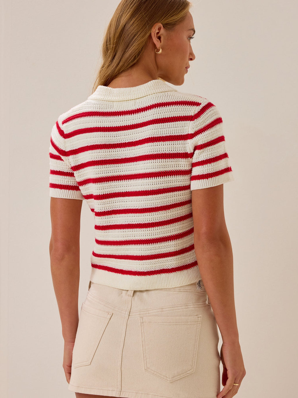 Bowie Stripe Knit Polo