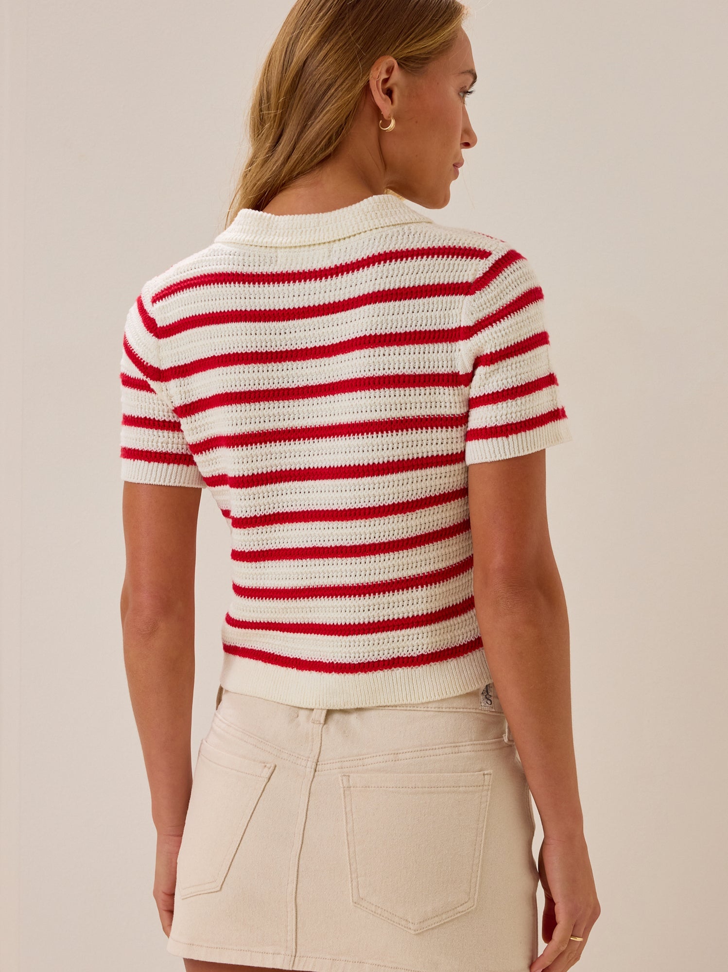 Bowie Stripe Knit Polo