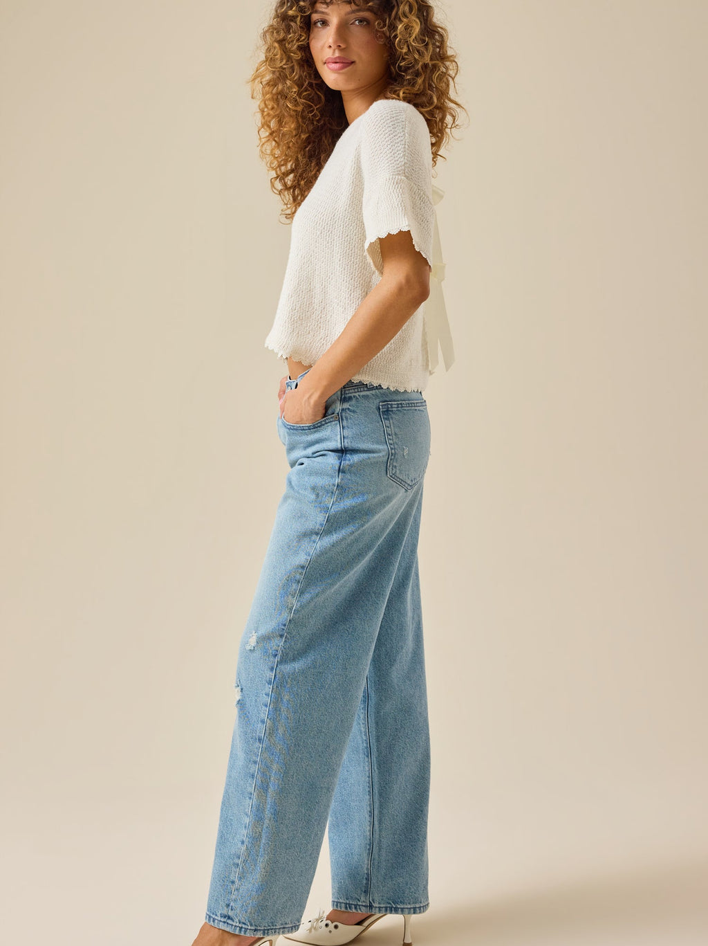 Millie Bow Back Sweater