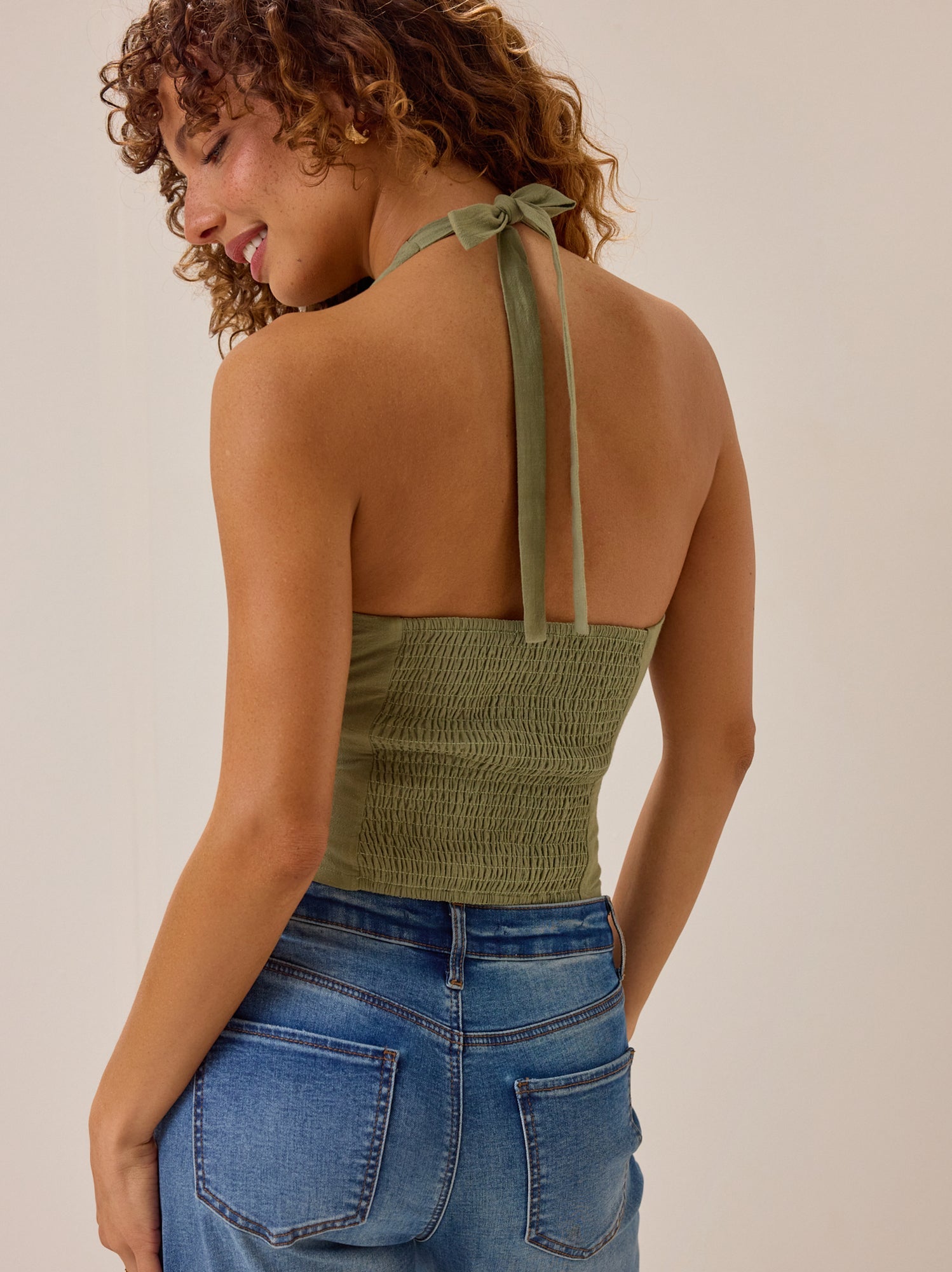 Rove Beaded Halter Tank