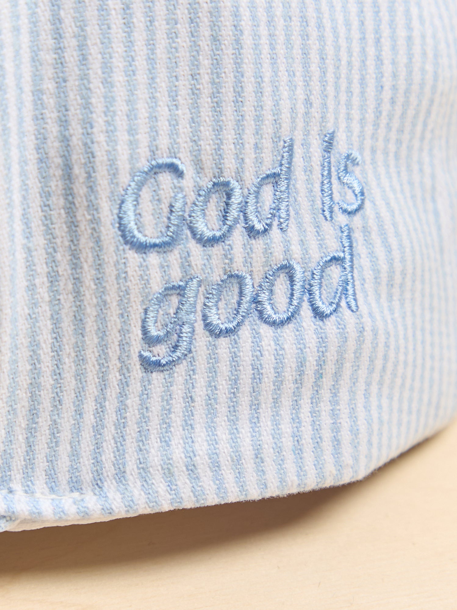 Striped Pray Trucker Hat