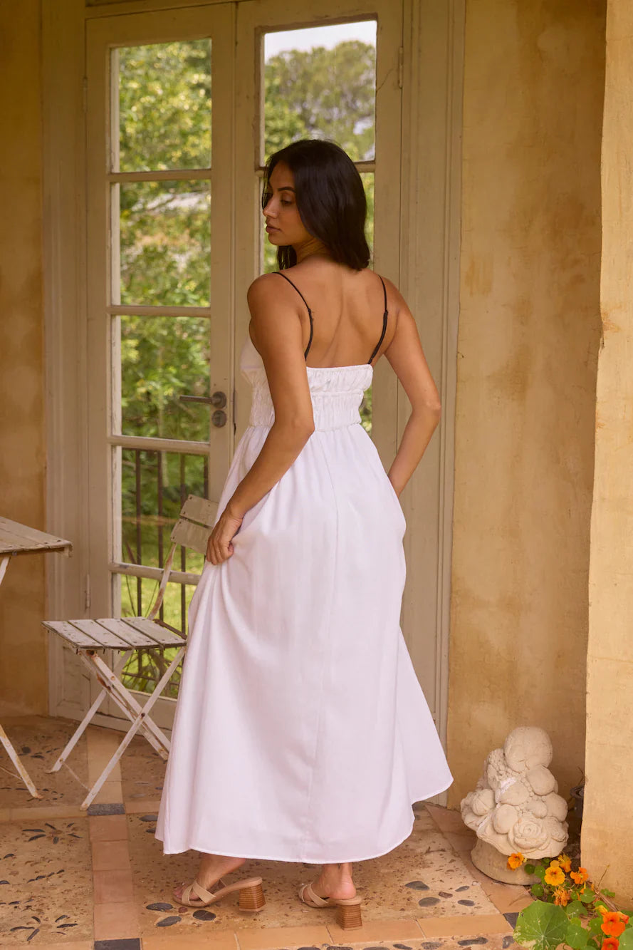 Fleeting Moments Maxi Dress White