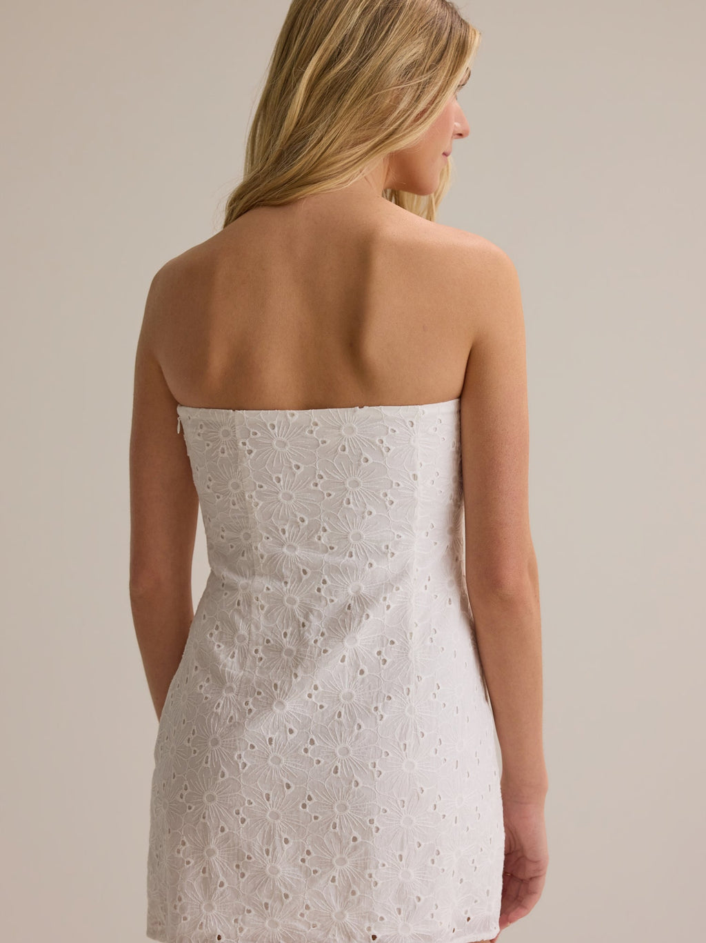 Zara Eyelet Mini Dress