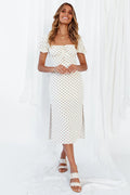 Coffee And Pastries Midi Dress