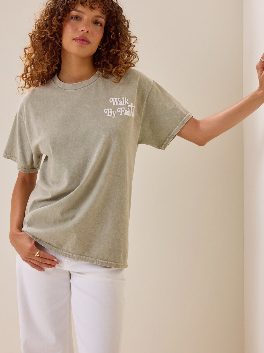 Walk By Faith Oversized Tee