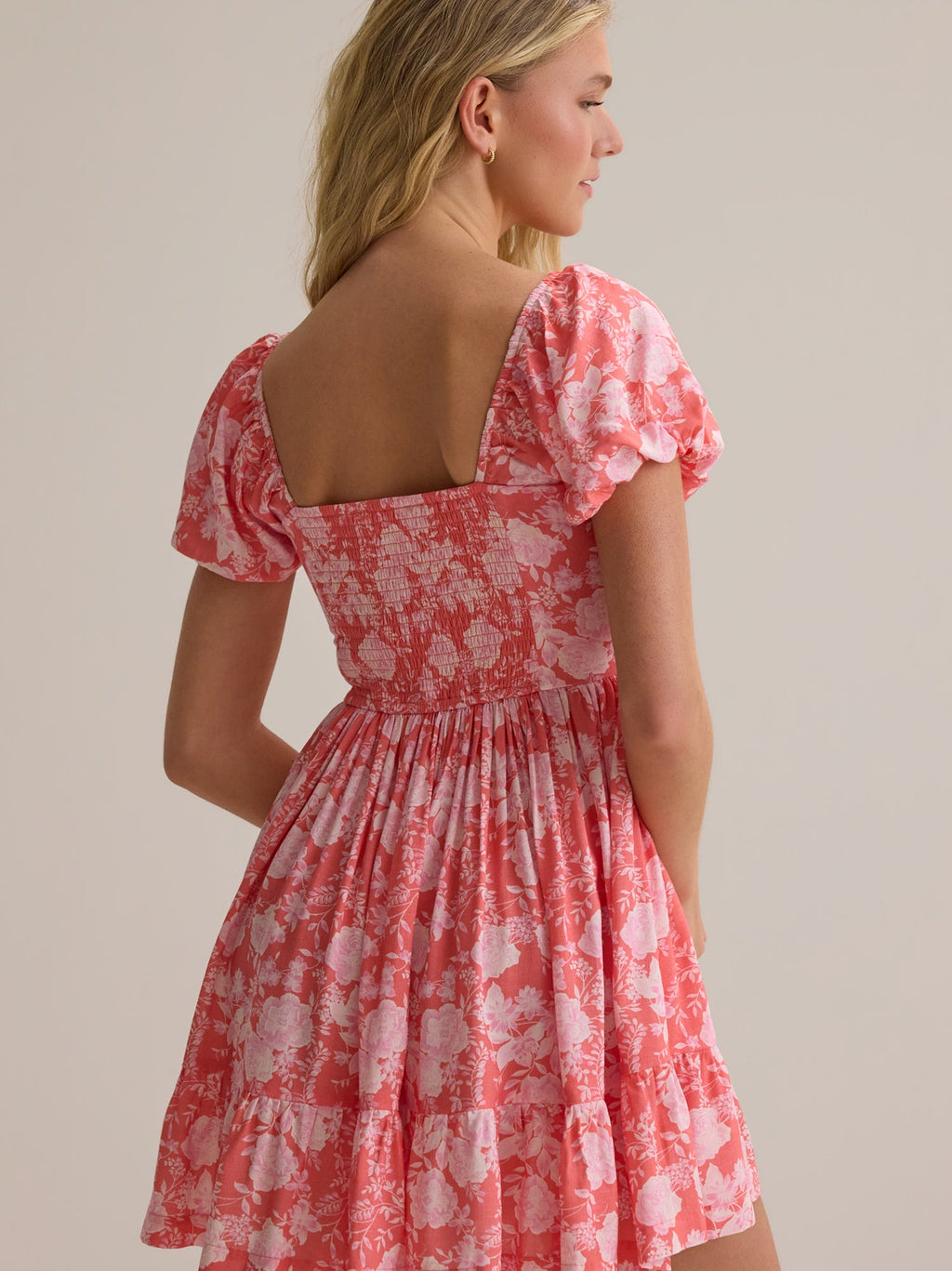Collie Puff Sleeve Mini Dress