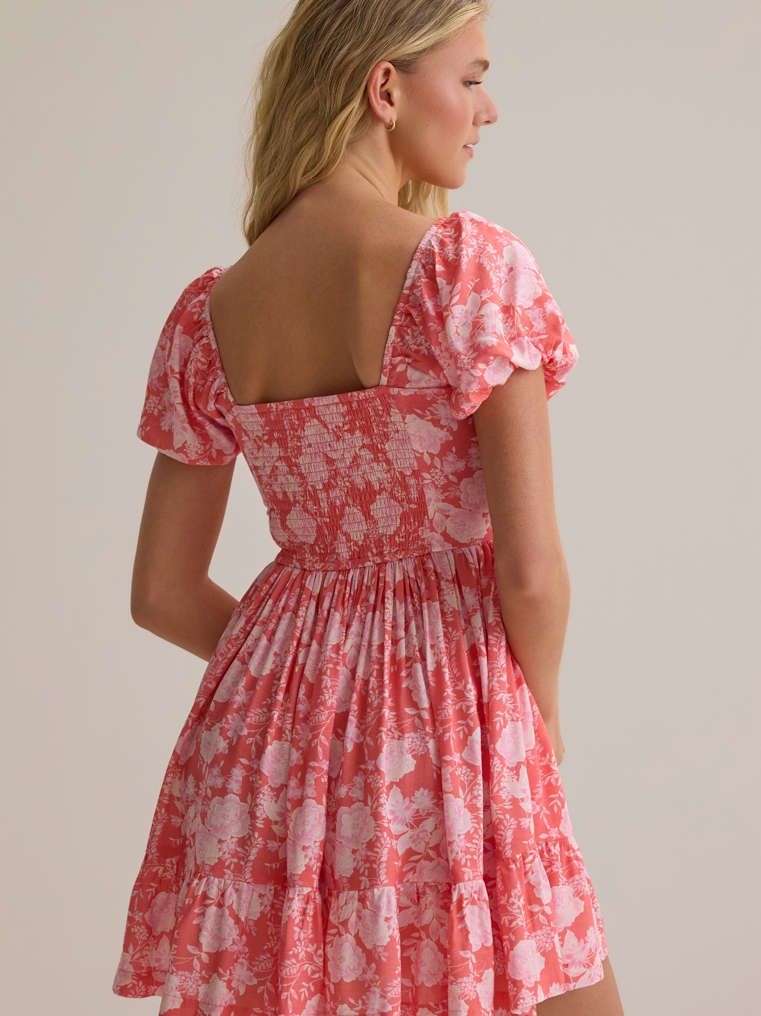 Collie Puff Sleeve Mini Dress
