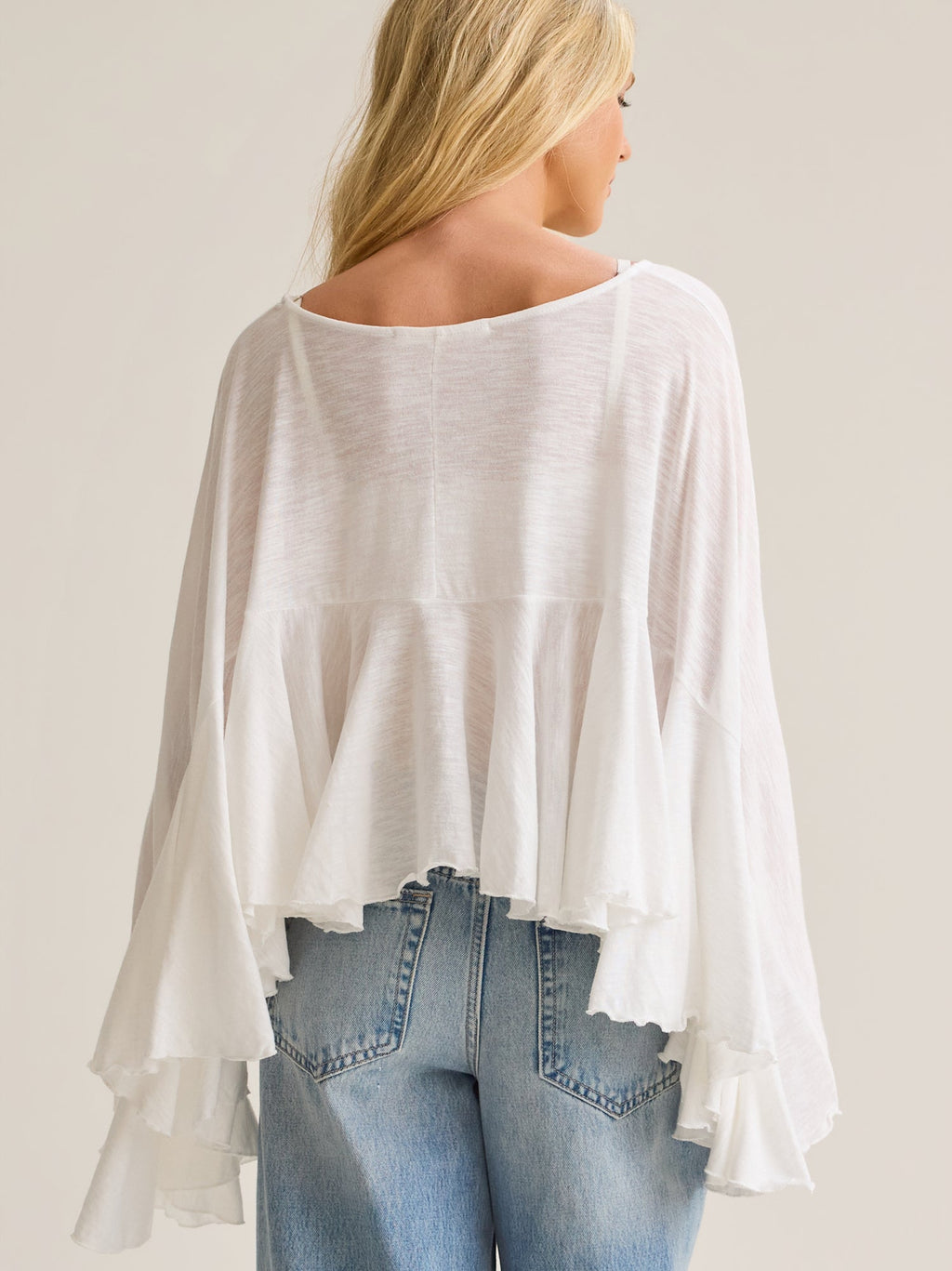 Conya Flowy Ruffle Top